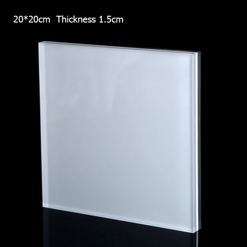 20x20 White-clear Квадратный Твердый акриловый дисплей стенд шкаф магазин Розничная ювелирные изделия часы искусство счетчик дисплей подъемный Блок прозрачный черный матовый белый - Цвет: 20x20 White-clear