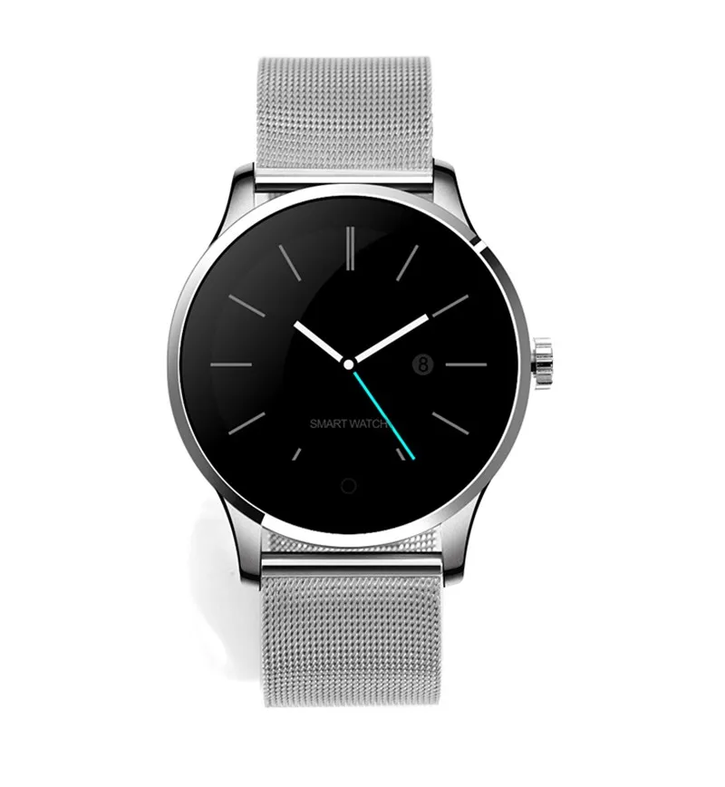 silver steel AMYNIKEER умные часы для мужчин k88h мониторинг сердечного ритма сна шагомер водонепроницаемый Поддержка IOS Android PK F1 KW18 женские умные часы - Цвет: silver steel