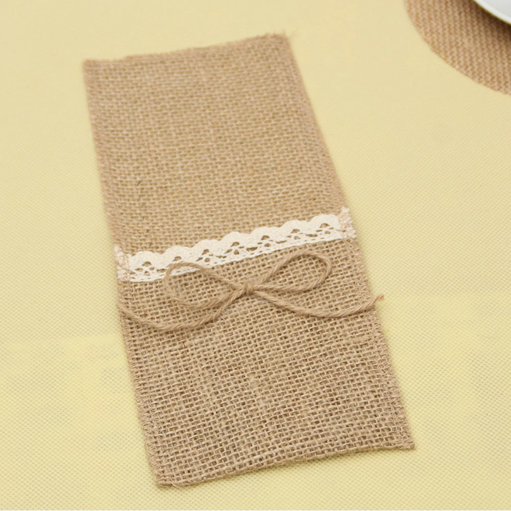 10 шт. Рождественский Винтажный кружевной Свадебный мешочек декоративные карманы