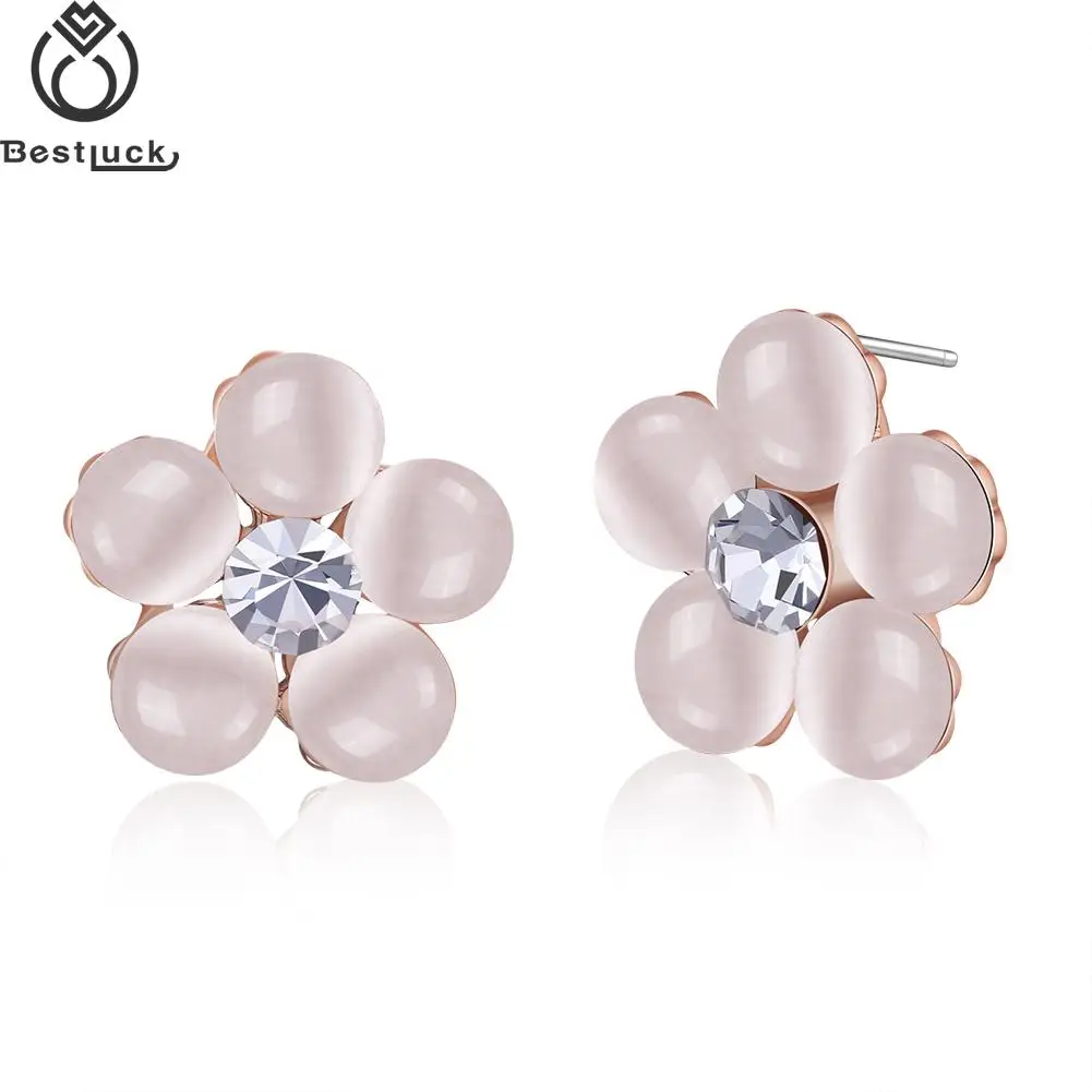 2017 Лидер продаж красивые роскошные розовое золото Цвет цветы Никель Бесплатная