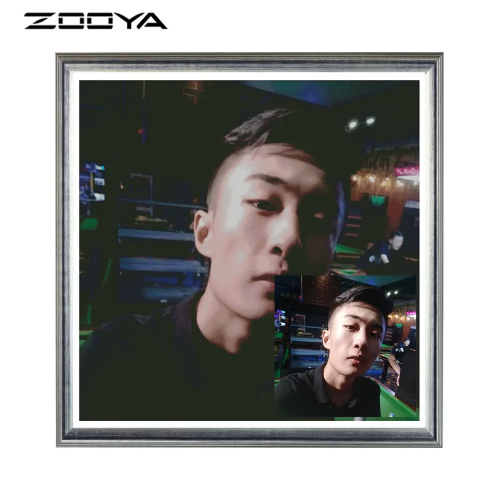 ZOOYA фото на заказ Алмазная Вышивка Сделай Сам 5D вышивка крестиком полная