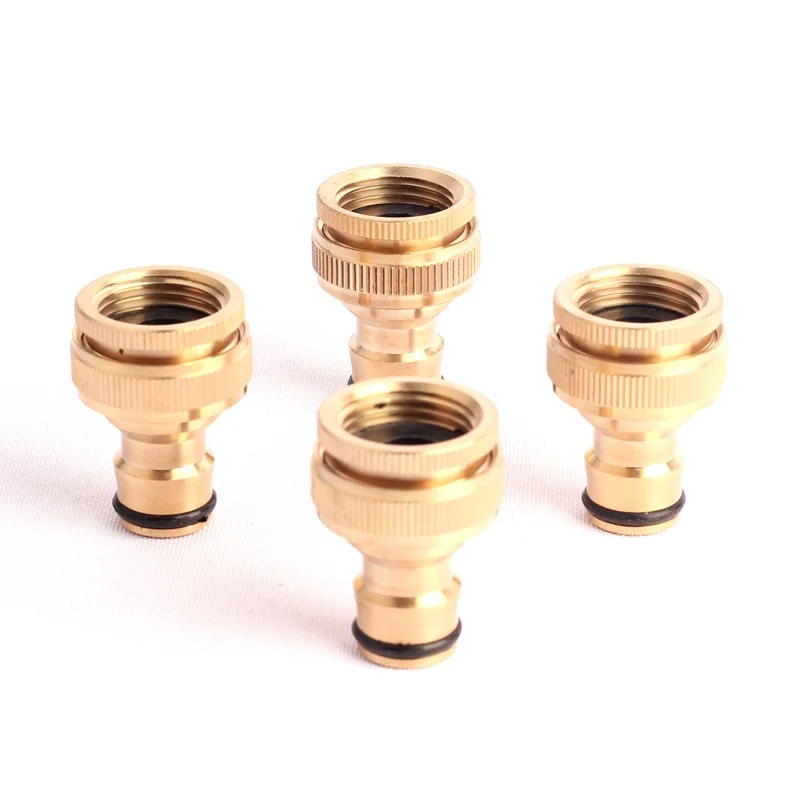 1 шт. NuoNuoWell 1/2 &quot3/4&quot резьба быстрый соединитель 100% латунь кран адаптер для полива
