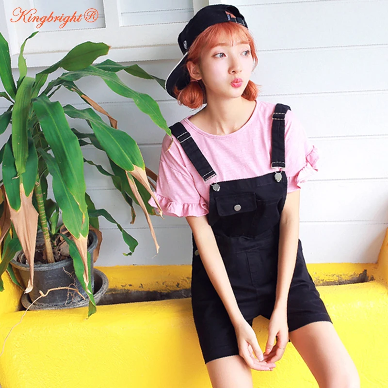 Новый Карамельный цвет белый черный розовый Шорты для женщин Комбинезоны