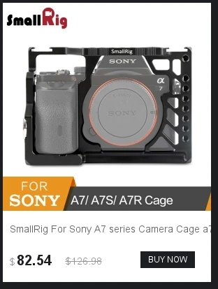SmallRig для sony A7sii Половина Клетка A7R III/Melo III A7 III/Melo III A7 II/A7R II/A7S II клетка с Quick Release Камера клетка для sony A7riii-2098