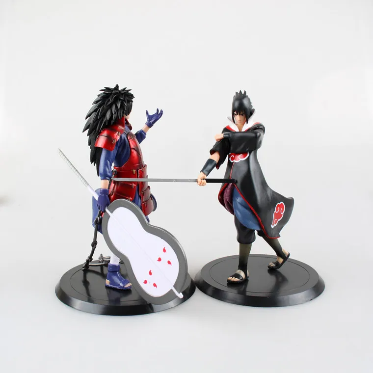 Наруто фигурка аниме 2 части/наборы Учиха Саскэ Утиха Мадара украшение куклы ПВХ