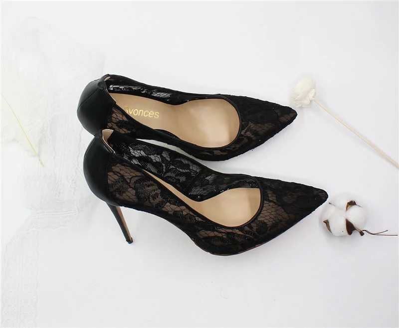 Zapatos Mujer Fashion Air Mesh Flower Designer Pointed Toe Popular 12cm Thin High Heels Pumps Party Wedding Sandals Shoes Women | Обувь