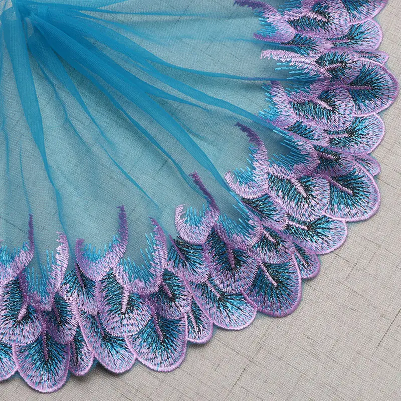 Explosive embroidery lace gold peacock feather tiara accessories car Barbie skirt 21CM DIY Clothes Accessories L214 | Дом и сад