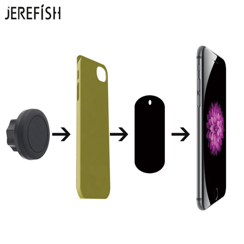JEREFISH Magnetic Car Dashboard Mount Phone Holder Kit Magnet Support for ipad iPhone 5 5c 6 plus Samsung Smartphone | Мобильные
