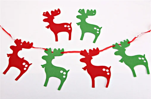 10 компл./лот Рождественская вечеринка украшенный флагом лося | Дом и сад