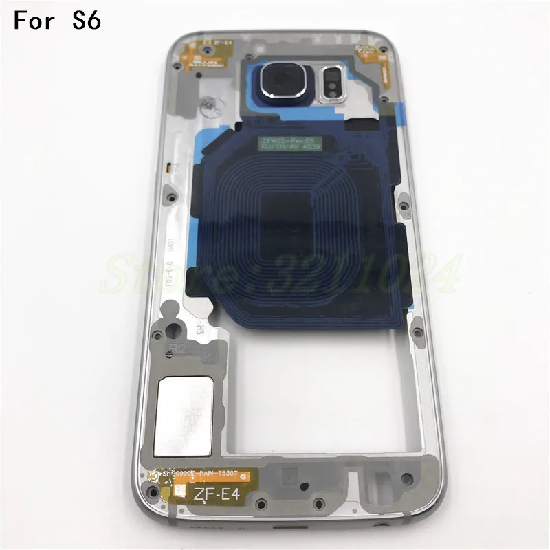 Новая Оригинальная средняя пластина рамка для Samsung Galaxy S6 G920F полный корпус