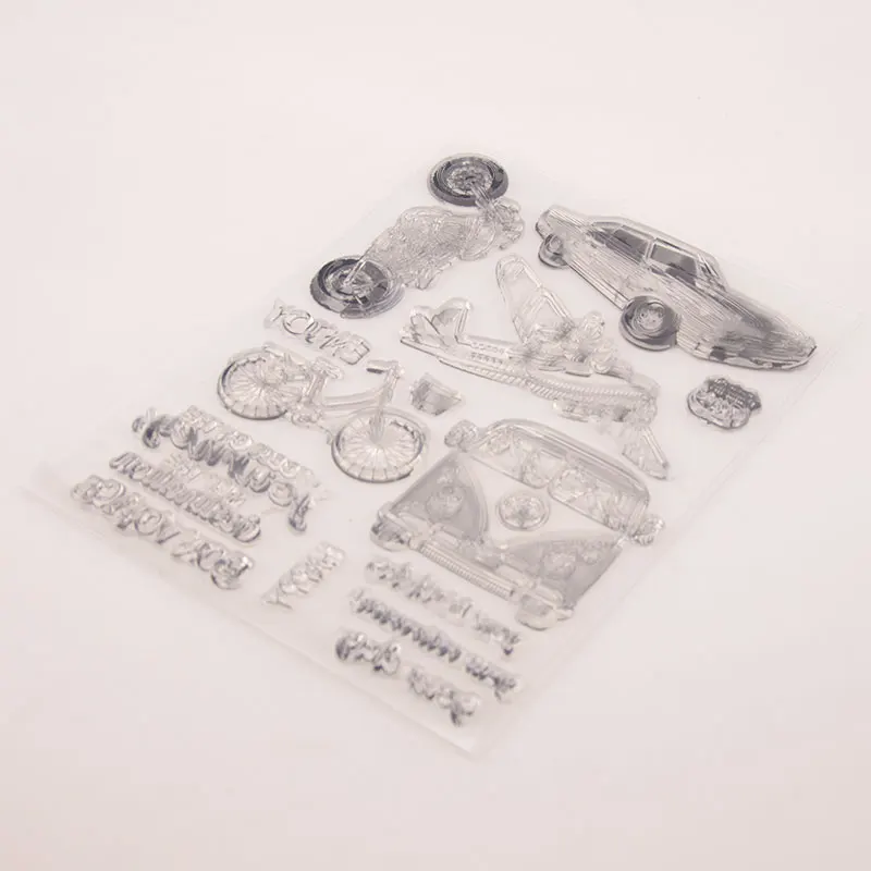 2019 Car Plane Journey Transparent Clear Silicone Stamp for Seal DIY Scrapbooking Photo Album Decorative Sheets | Дом и сад
