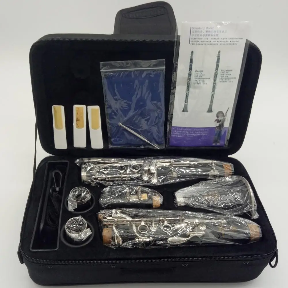 Brand New Japan Matte ABS Resin Bb Clarinet Bakelite Professional Clarinets 355 Mouthpiece Musical Instrument Clarinet Case