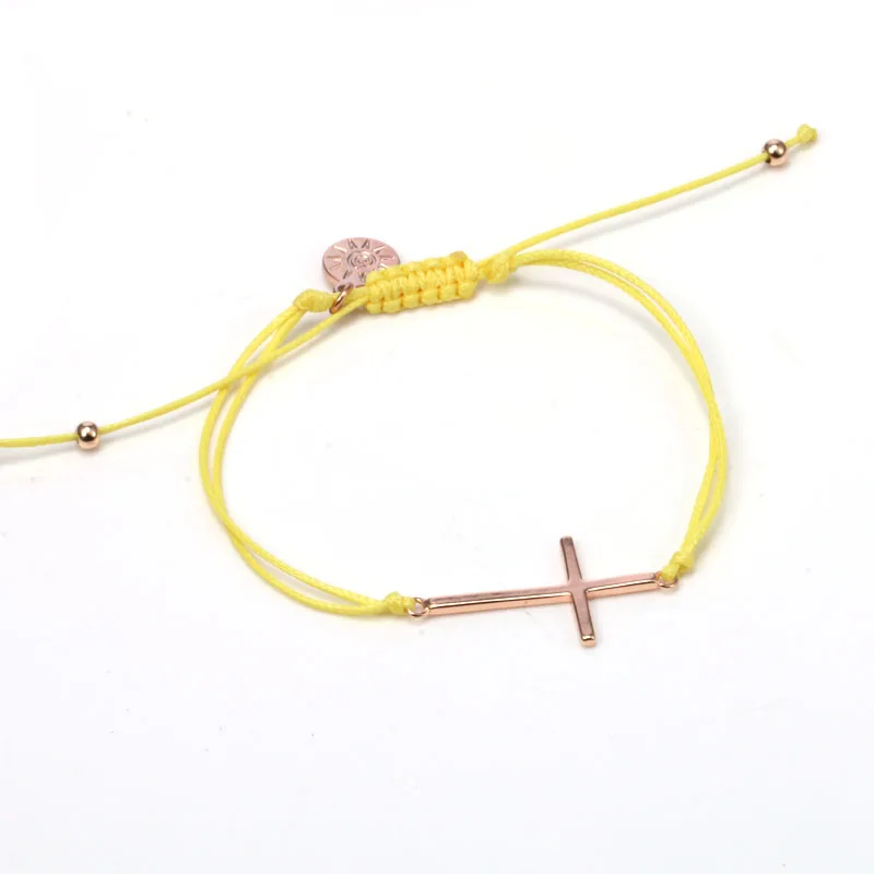 5pcs Cross Bracelets Adjustable Wrap Bracelet Wax Cotton Cord Braided Macrame Handmade Artificial Jewelry Beach Summer | Украшения и