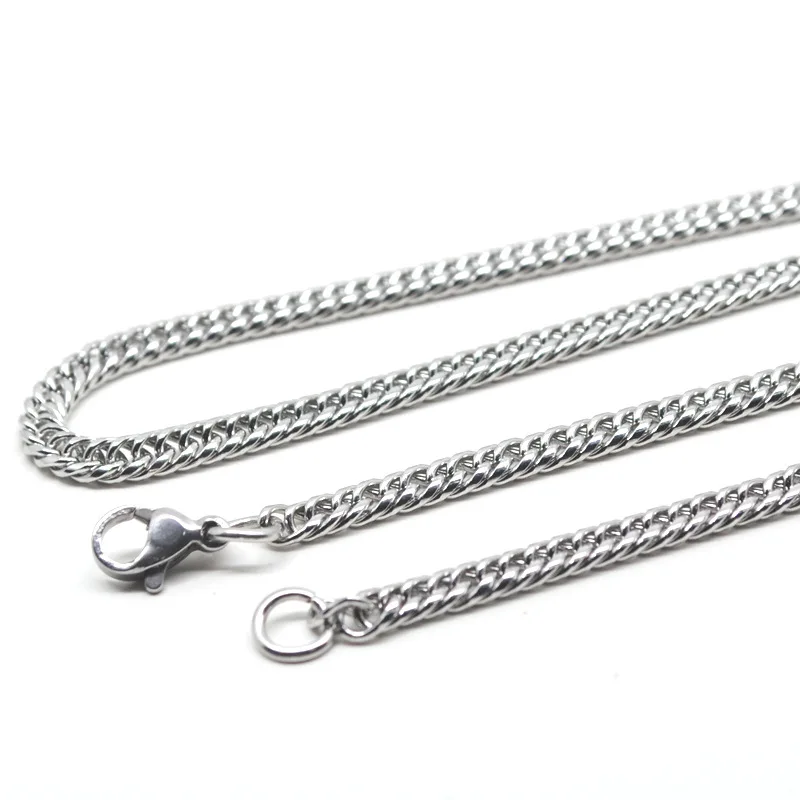 Hot Stainless Steel 3mm/4mm Men's Accessory Rope Link Curb Chain | Украшения и аксессуары
