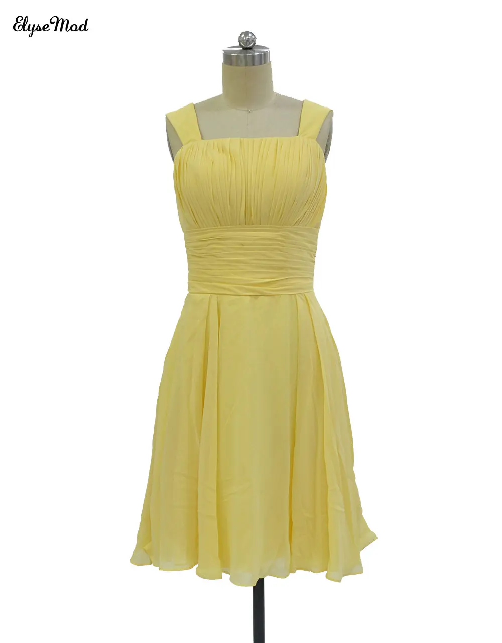 Платья для коктейльной вечеринки желтые шифоновые короткие платья выпускного