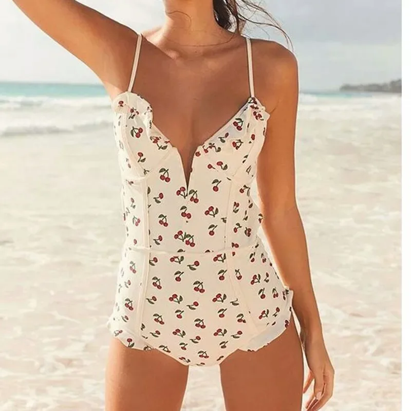 Женский купальник раздельное бикини Цельный однотонные женские трикини