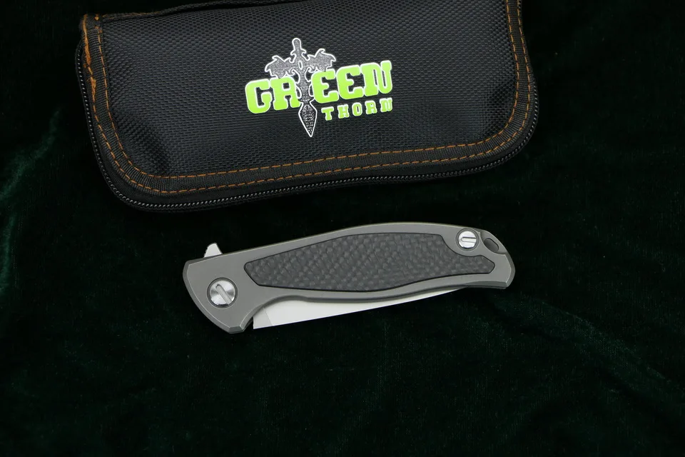 Лезвие Green thorn Flipper 95 D2 складной нож с титановым лезвием и подшипниками из