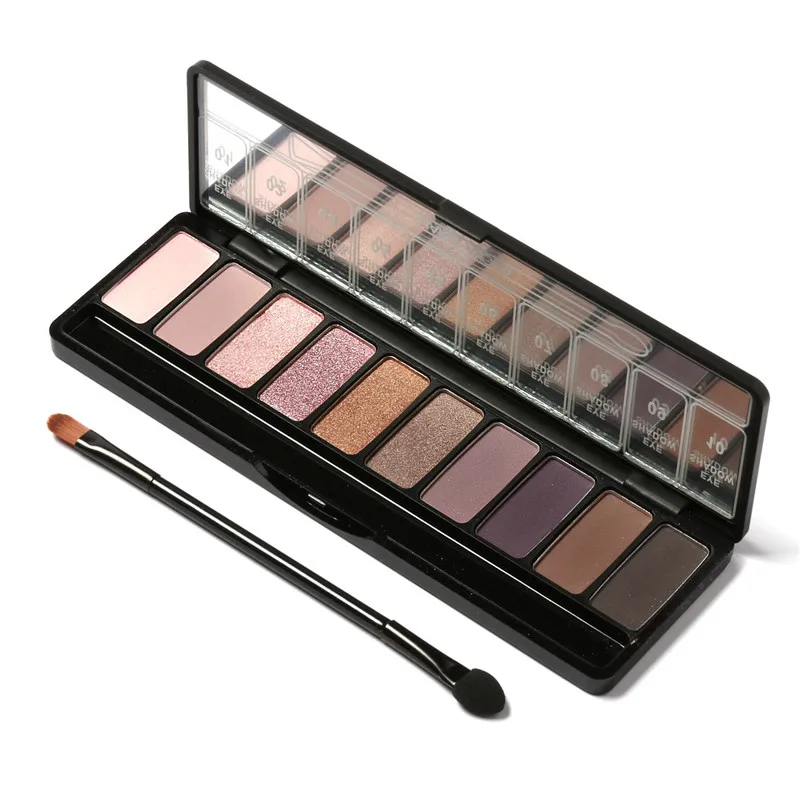 Мария айора 10 Цвета тени для век Палитры Glamorous Смоки Тени Shimmer Макияж комплект с