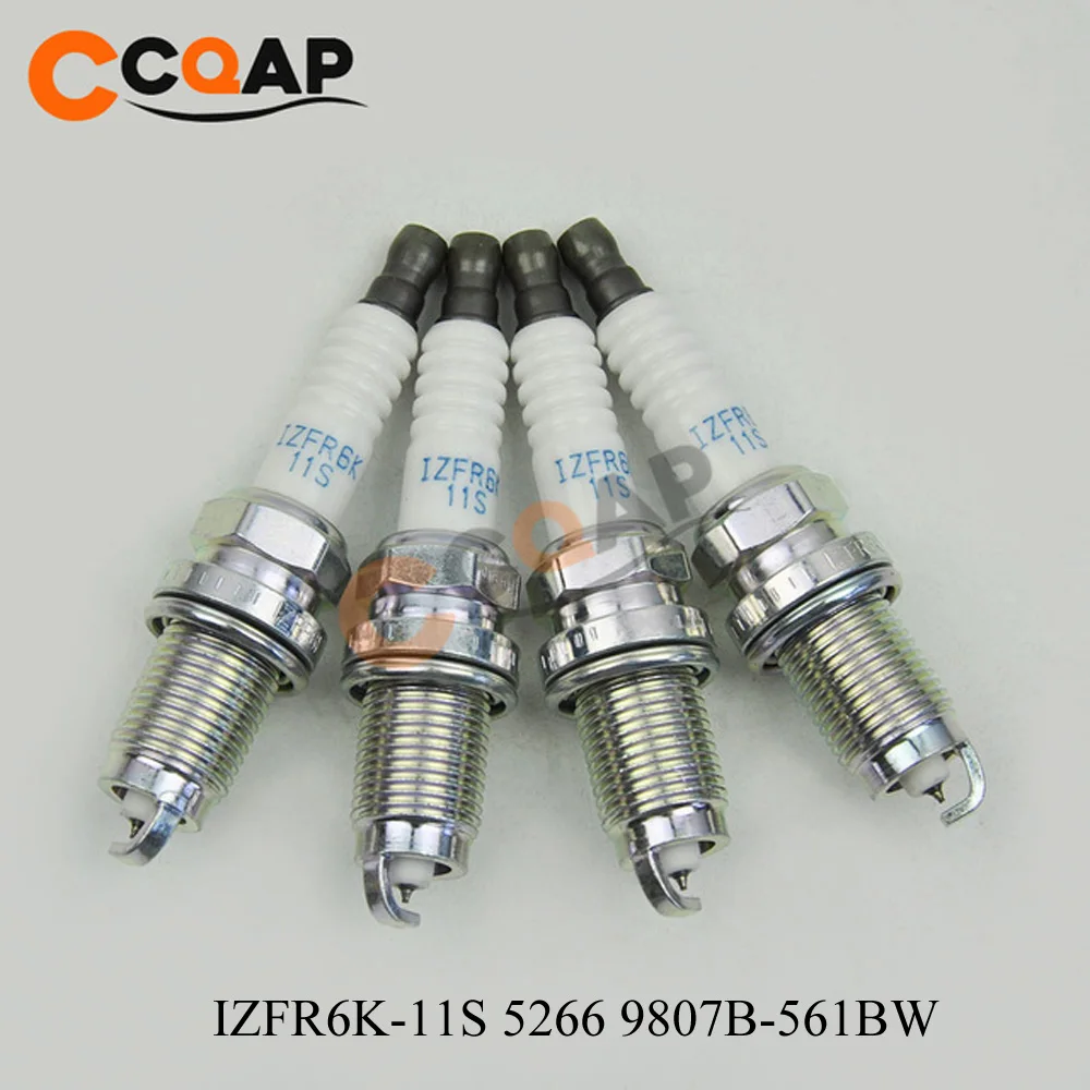4 шт./лот иридиевая Свеча зажигания IZFR6K-11S 9807B-561BW IZFR6K-11 IZFR6K-13 ILZKR7B-11S SXU22HCR11S SILZKR7C-11S для Honda Accord