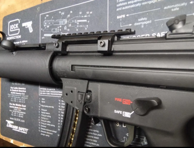Тактический низкопрофильный прицел 7/" рейка для MP5 MK5 M5 HK, G3, GSG5 прицел для охоты страйкбол винтовка аксессуары