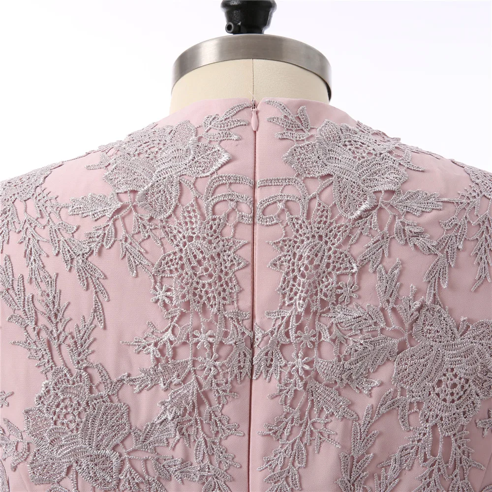 

Pink Muslim Evening Dresses Mermaid Long Sleeves Appliques Lace Islamic Dubai Abaya Kaftan Saudi Arabic Long Evening Gown