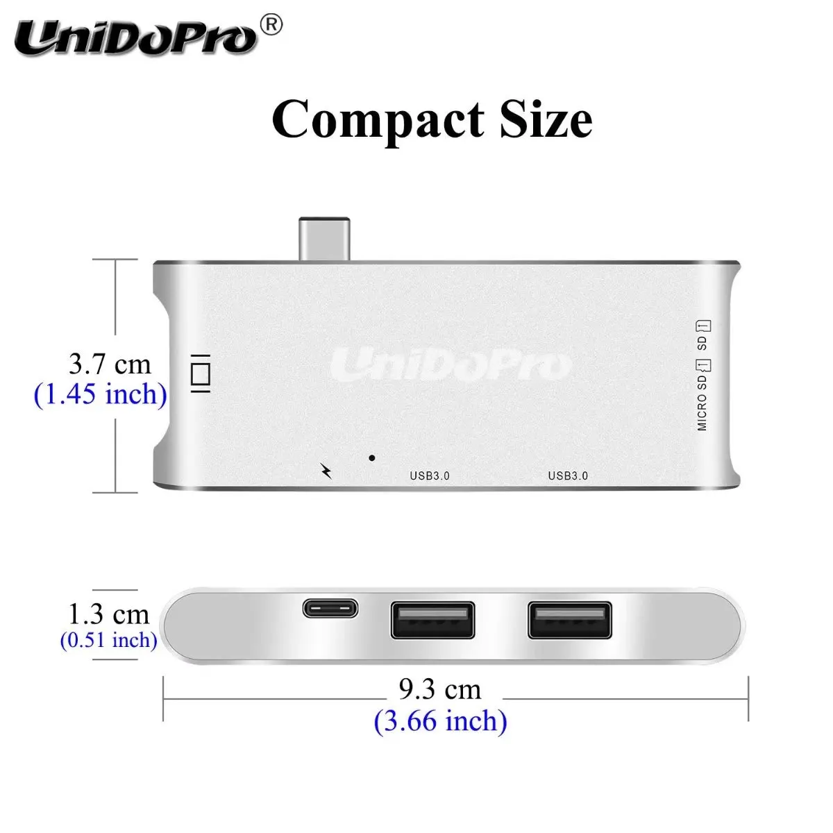 USB C Адаптер Hub с HDMI 4K + 2 портовый 3 0 и кардридер SD для Samsung /Google /Acer /HP /Dell /ASUS /Lenovo /Msi