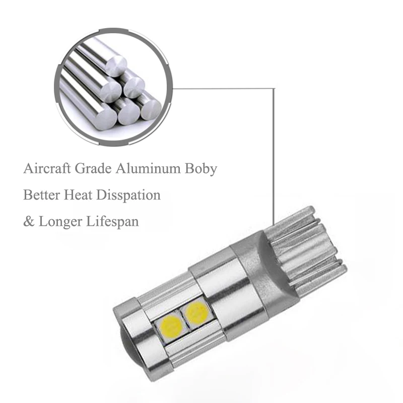 2x T10 3030SMD Светодиодная лампа без ошибок для бровей и век Chevrolet Cruze Aveo Captiva Lacetti Sail Sonic
