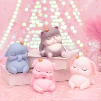 cartoon pink pig piggy bank cute dog elephant figurine with crown table ornament lovely rabbit money box saving bank for kids