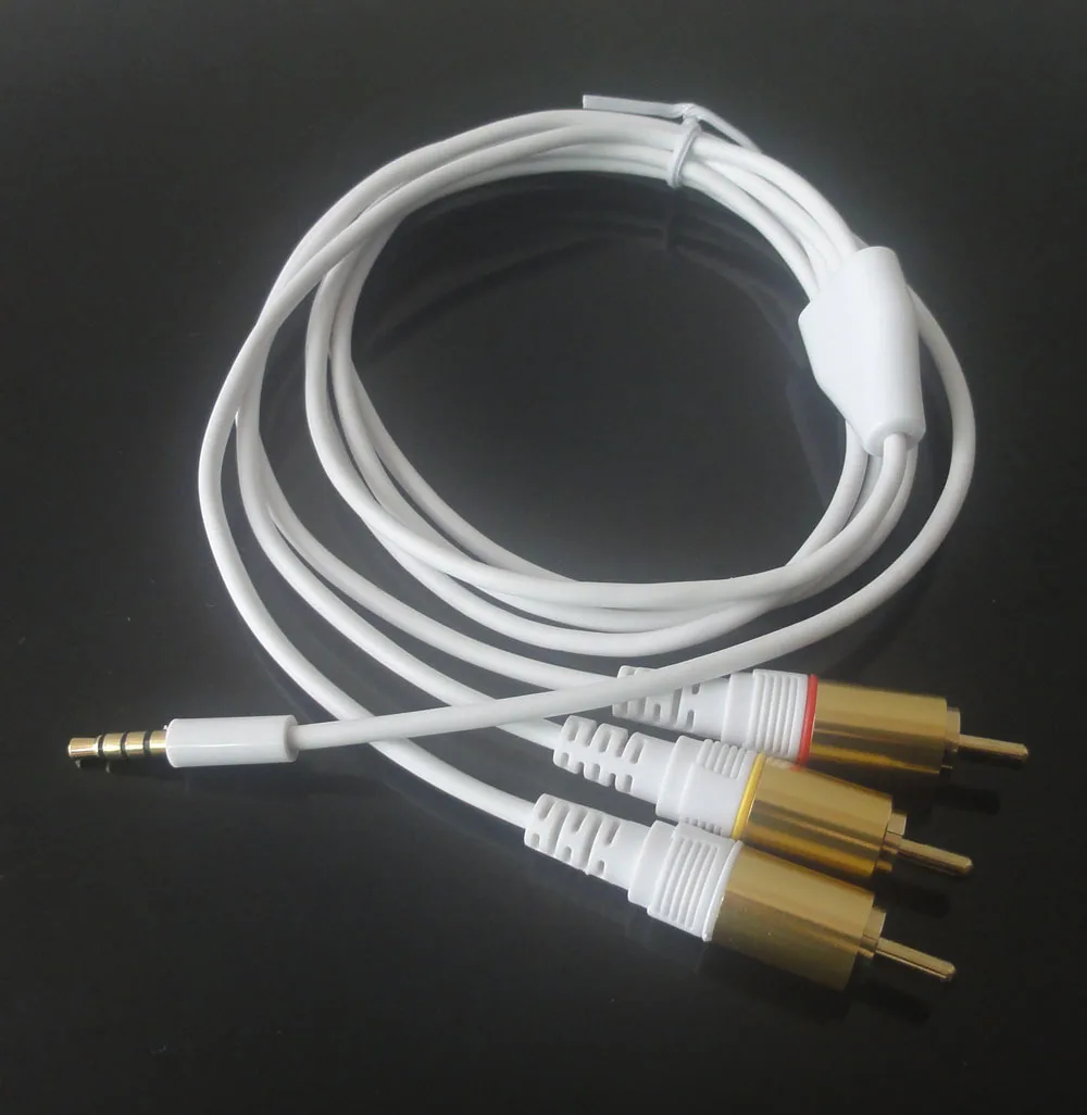 Аудио Видео кабель 3 5 мм до 3RCA 2 метра|audio video cable|video cable3.5mm to 3rca |