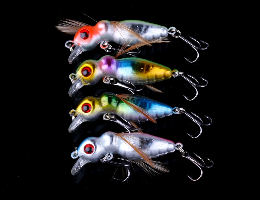 Набор миниатюрных рыболовных приманок 20 шт./лот набор искусственных насекомые