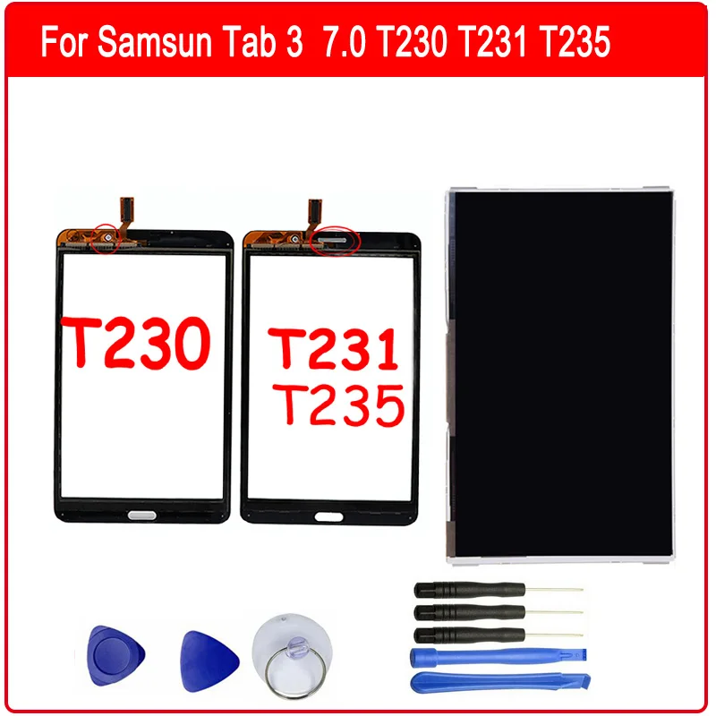 Для samsung Galaxy Tab 3 7 0 &quotT230 T231 SM T210 T211 T235 ЖК дисплей панель сенсорный экран датчик