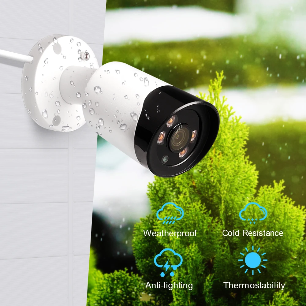LOOSAFE 4 канала CCTV система безопасности наружная IP камера POE P2P HD инфракрасная