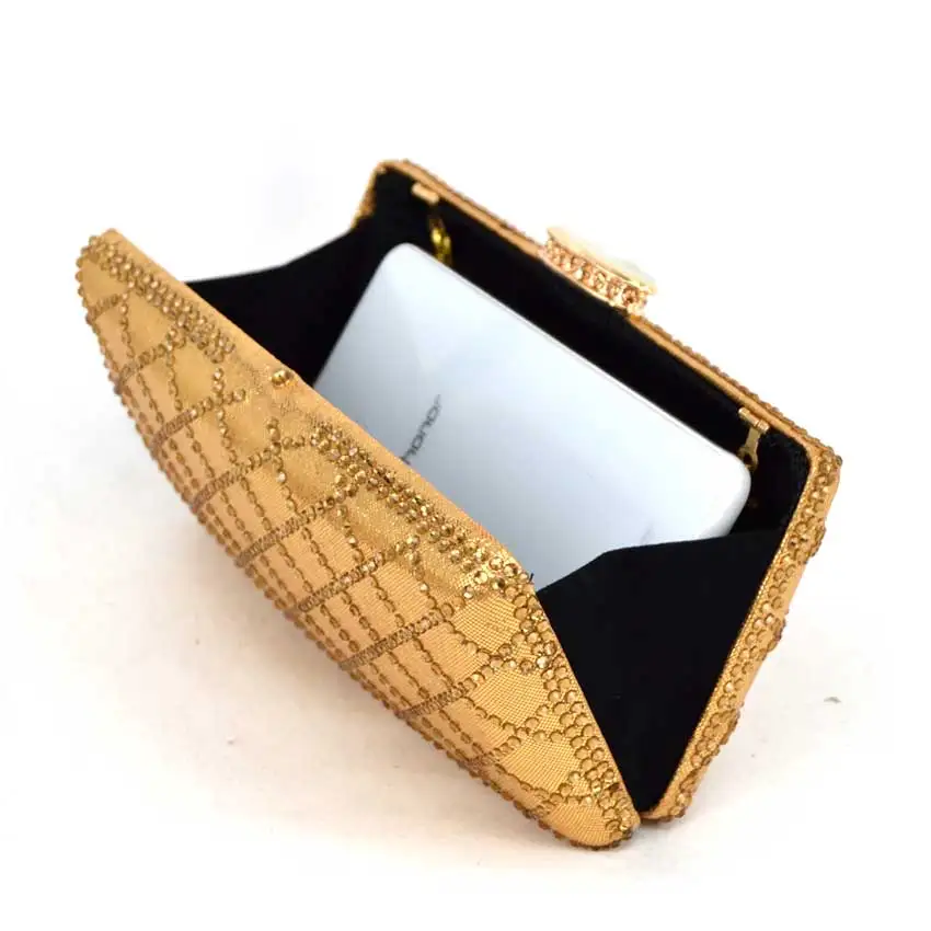 Новинка 2017 Свадебная вечерняя сумочка цвета шампанского ручная работа хит