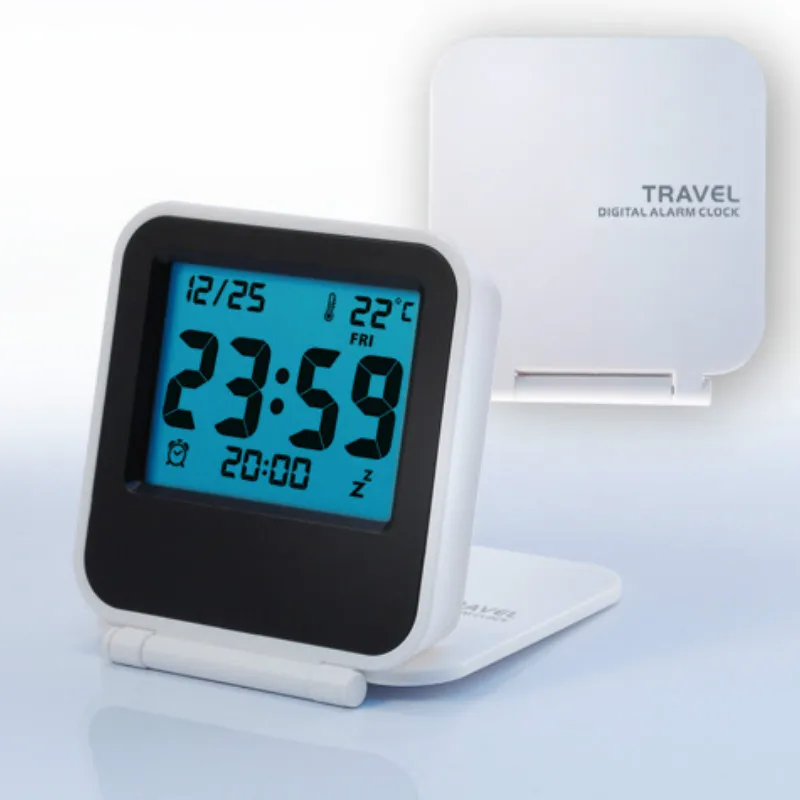 Мини дорожный электронный термометр Часы С Откидывающейся Крышкой складной
