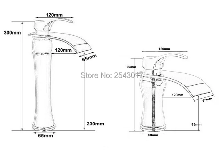 Водопад для ванной комнаты высокий смеситель раковины смесители воды с