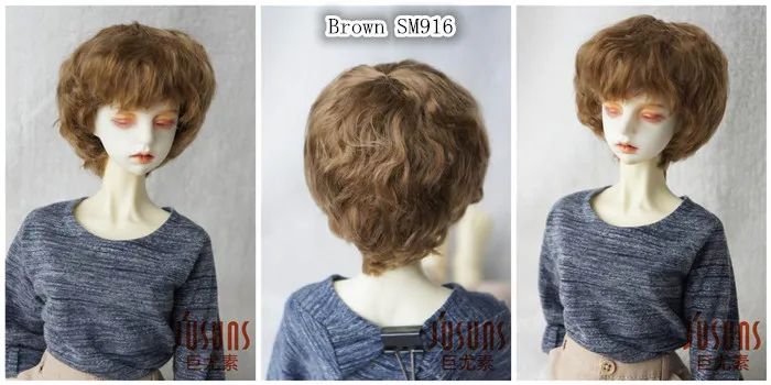 JD111SM 1/4 1/3 MSD SD Мода BJD кукла парик SUSM волна синтетический мохеровый парик 7-8 дюймов 8-9 дюймов аксессуары для кукол