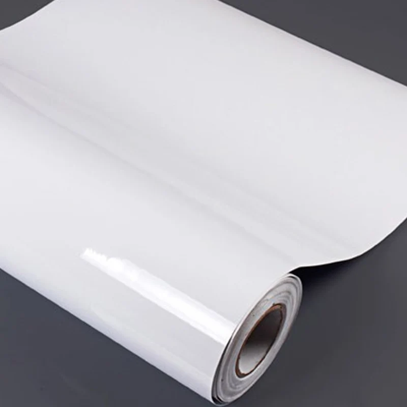 Bright White Глянцевый белый DIY декоративная пленка матовая самоклеющиеся обои кухонный шкаф старый ремонт мебели водонепроницаемые наклейки - Цвет: Bright White