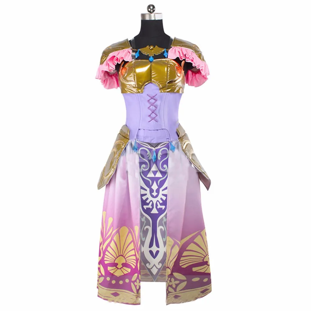 2018 принцесса Зельда Zelda Косплей Костюм Платье|legend of zelda cosplay|legend costumelegend dress |