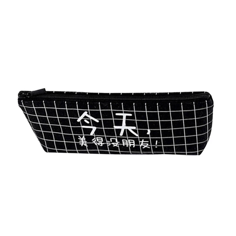 Креативный Китайский Персонаж Большой Вместительный холщовый чехол для карандашей Kawaii пенал канцелярские принадлежности Школьные принадлежности