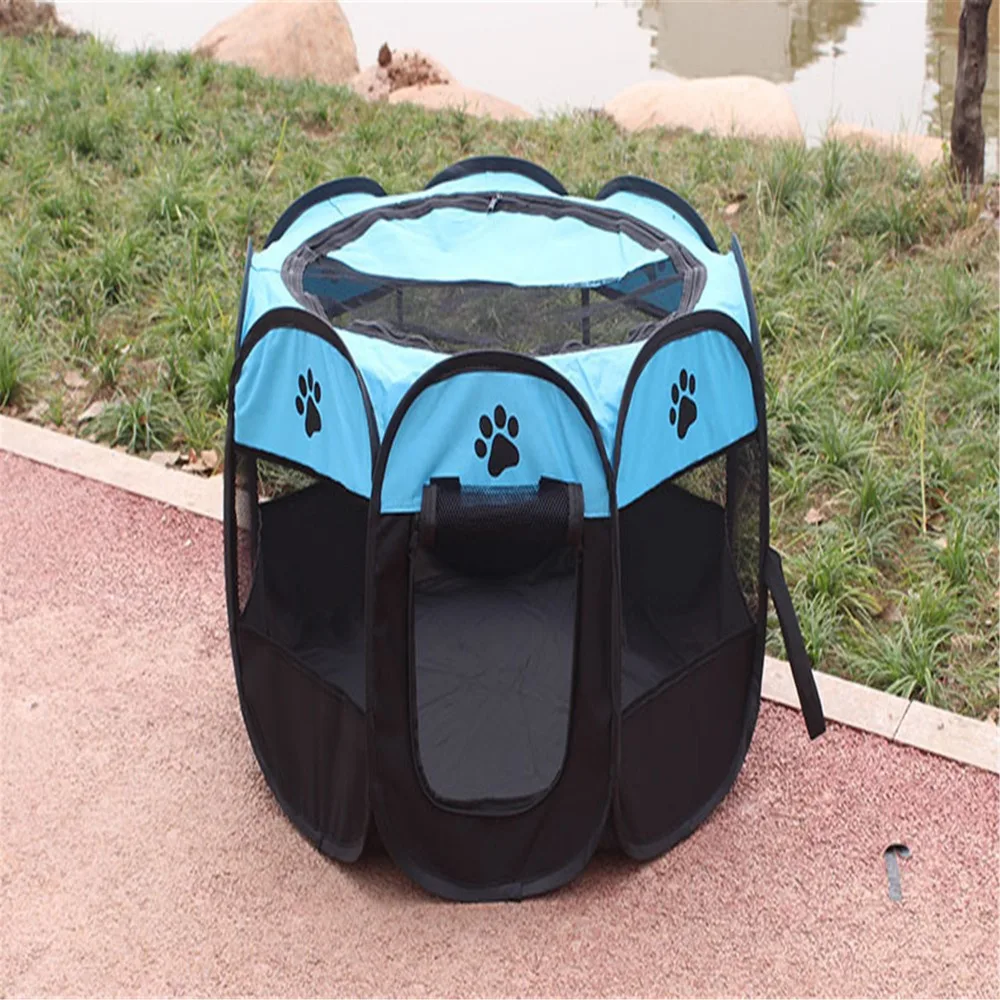 Портативный складной домик для домашних животных клетка собак кошка палатка