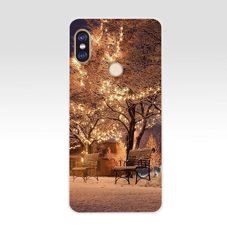 2 77SD Мягкий силиконовый чехол для телефона из ТПУ с новогодней елкой для xiaomi redmi 6 Pro 6A note 5 6 Pro mi 8 lite - Цвет: 2