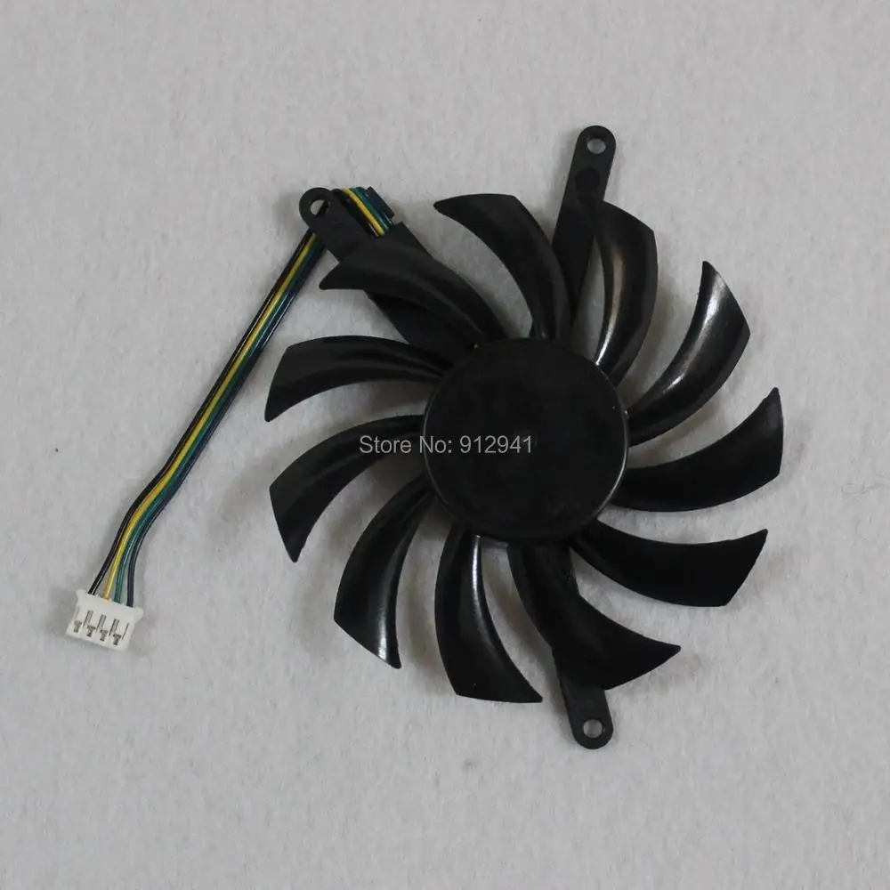 PLD08010S12HH 75 мм Замена вентилятора для видеокарты 42 x 87 12 В 0.35A 4 провода 4Pin EVGA GIGABYTE GTX460