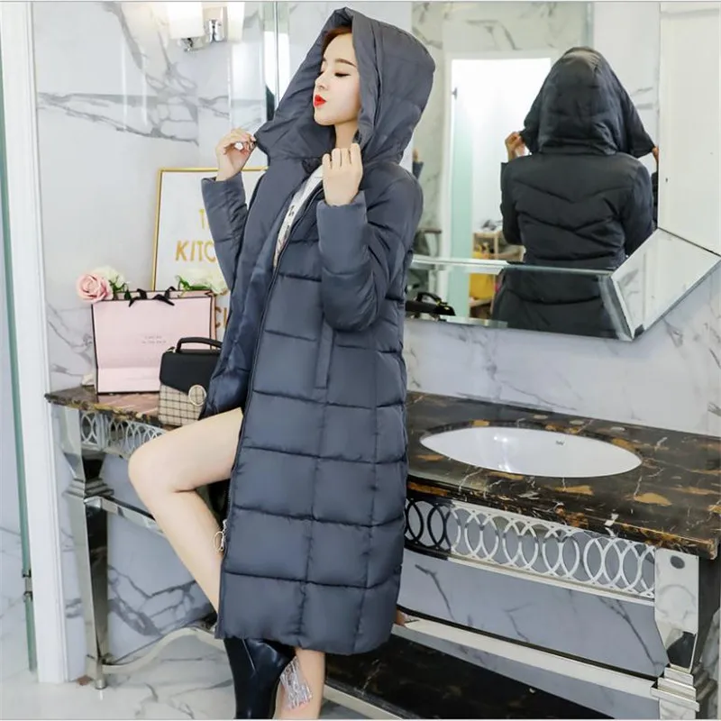2018 New Winter Long Jacket Women Hooded Thicken Warm Female Plus Size 4XL Outerwear Parka Ladies Chaqueta FemininoCQ2566 | Женская