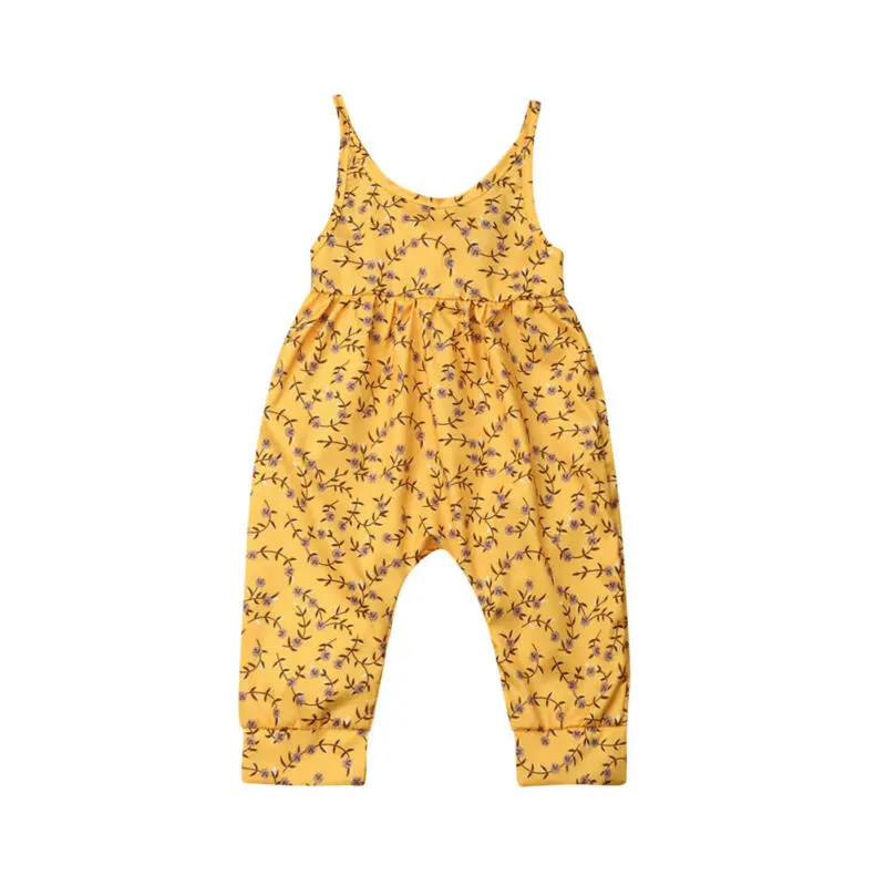 От 6 месяцев до 4 лет с изображением цветов для малышей комбинезон младенцев