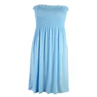 Мини-платье женское с открытыми плечами, модный пикантный сарафан без бретелек, повседневное вечернее праздничное платье