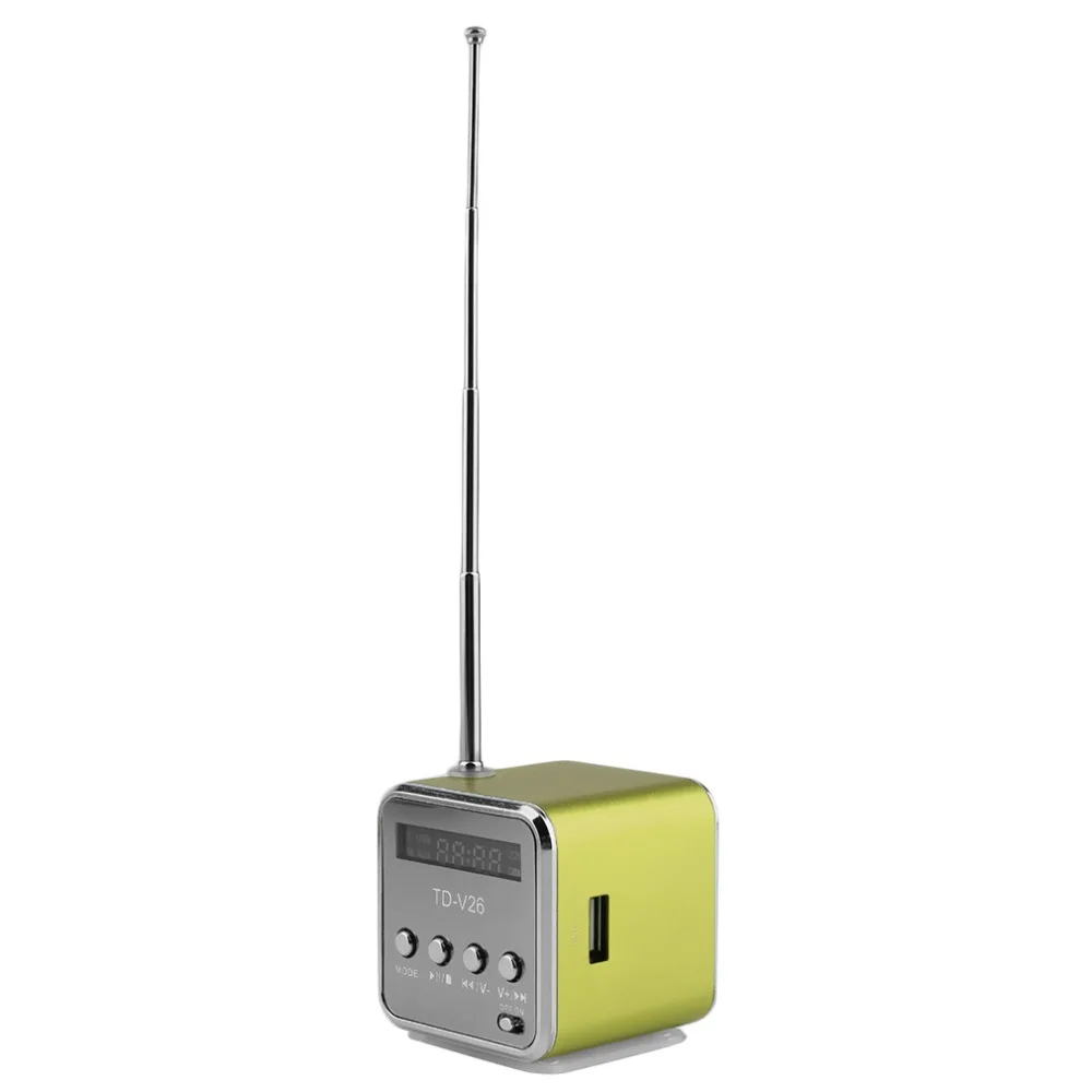 Портативный Micro USB DC 5 В мини стерео Super Bass Динамик музыка MP3 MP4 FM радио Поддержка TF