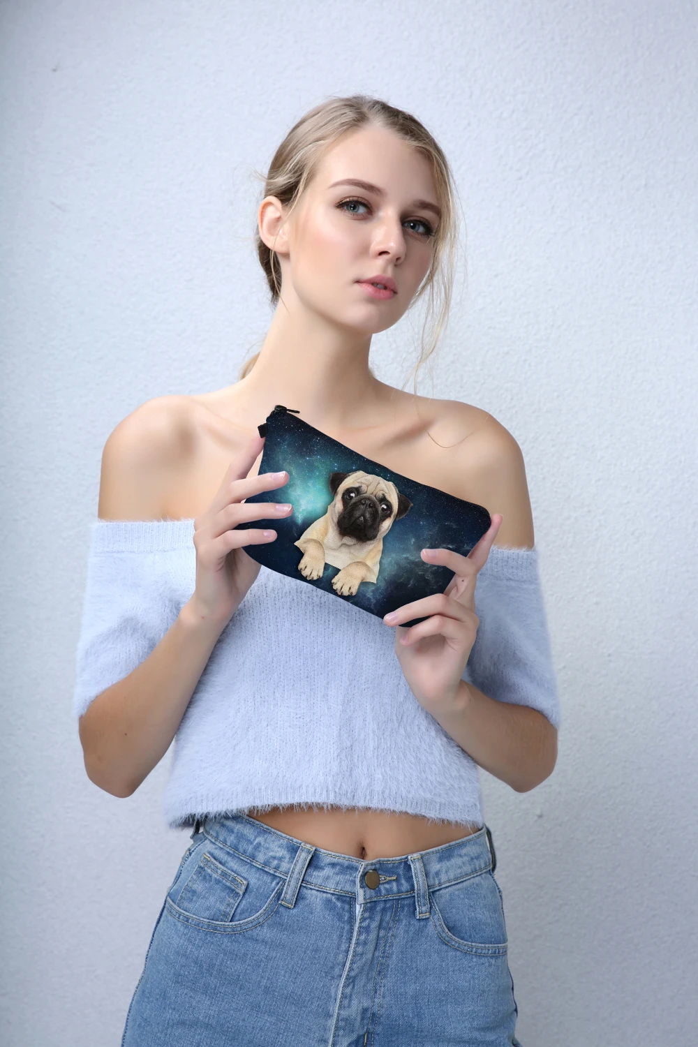 3D печать сумка для макияжа чехол pug Life розовые милые косметичка для путешествий сумка-Органайзер для туалетных принадлежностей сумка-несессер Maleta De Maquiagem