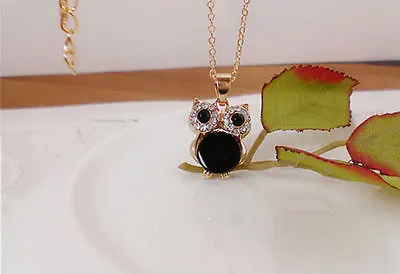Fashion Jewelry Retro Crystal Owl Chunky Statement Bib Chain Choker Necklace | Украшения и аксессуары