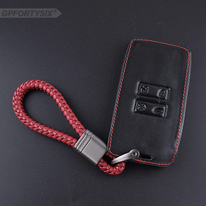 Кожаный чехол для автомобильного ключа Renault Kadjar Clio Megane 2 3 4 Koleos Logan Scenic Card ключей s |