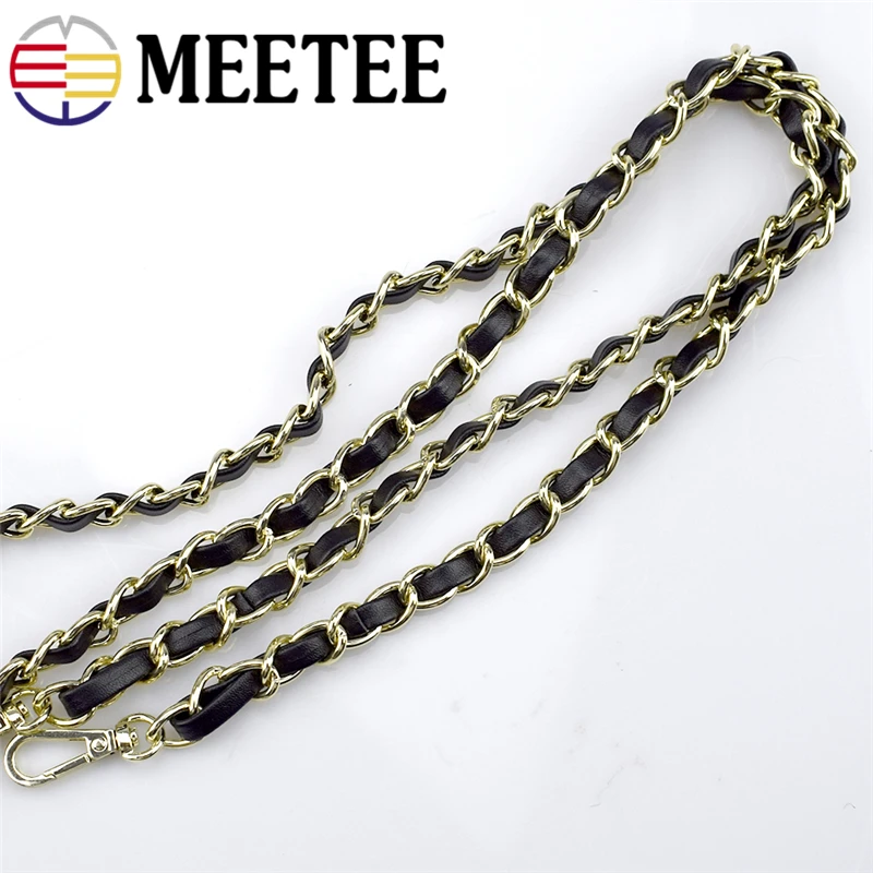 Сумка на плечо Meetee черная золотая 120 см|Пряжки и крючки| |